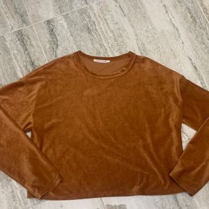 Corduroy cropped sweater